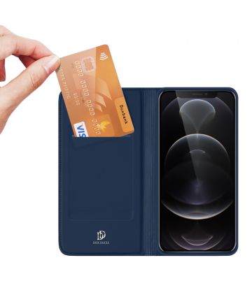 Dux Ducis Skin Pro Series Apple iPhone 13 Pro Max Hoesje Wallet Blauw Hoesjes