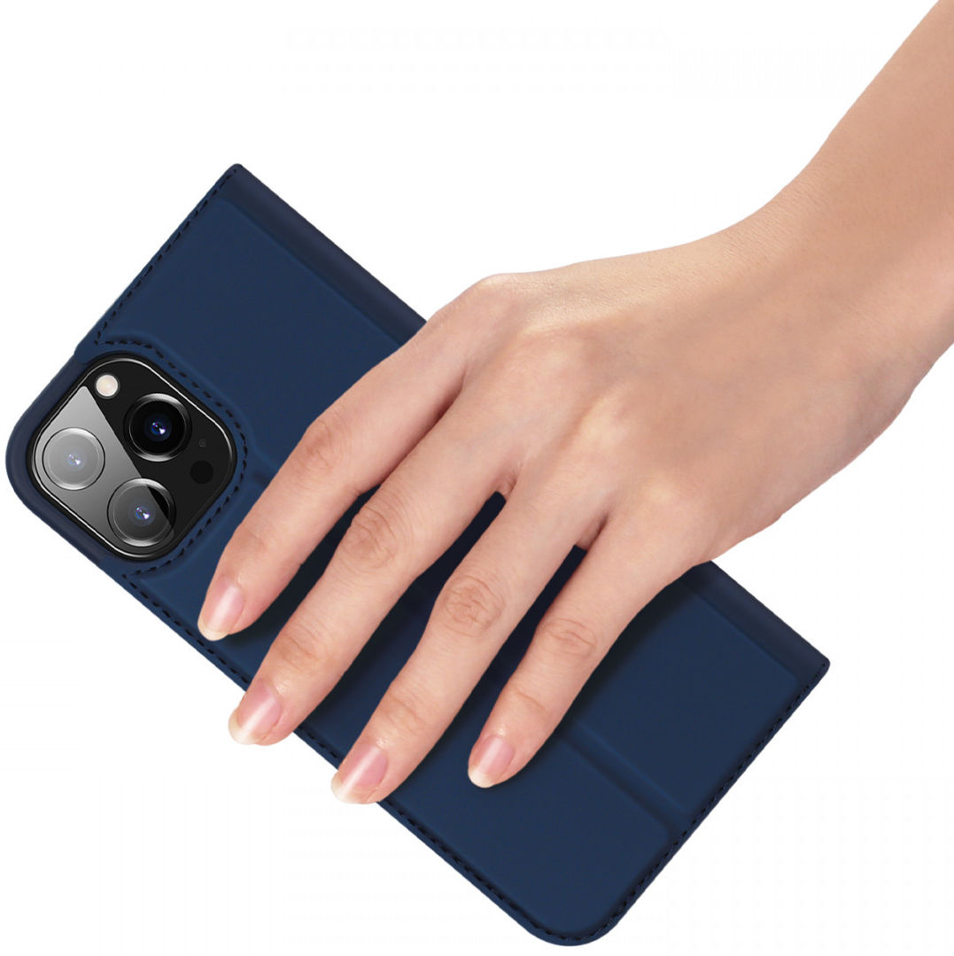 Dux Ducis Skin Pro Series Apple iPhone 13 Pro Max Hoesje Wallet Blauw afbeelding 5