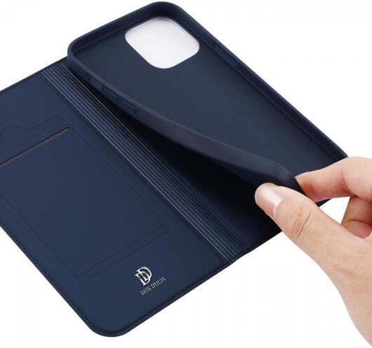 Dux Ducis Skin Pro Series Apple iPhone 13 Pro Max Hoesje Wallet Blauw afbeelding 4