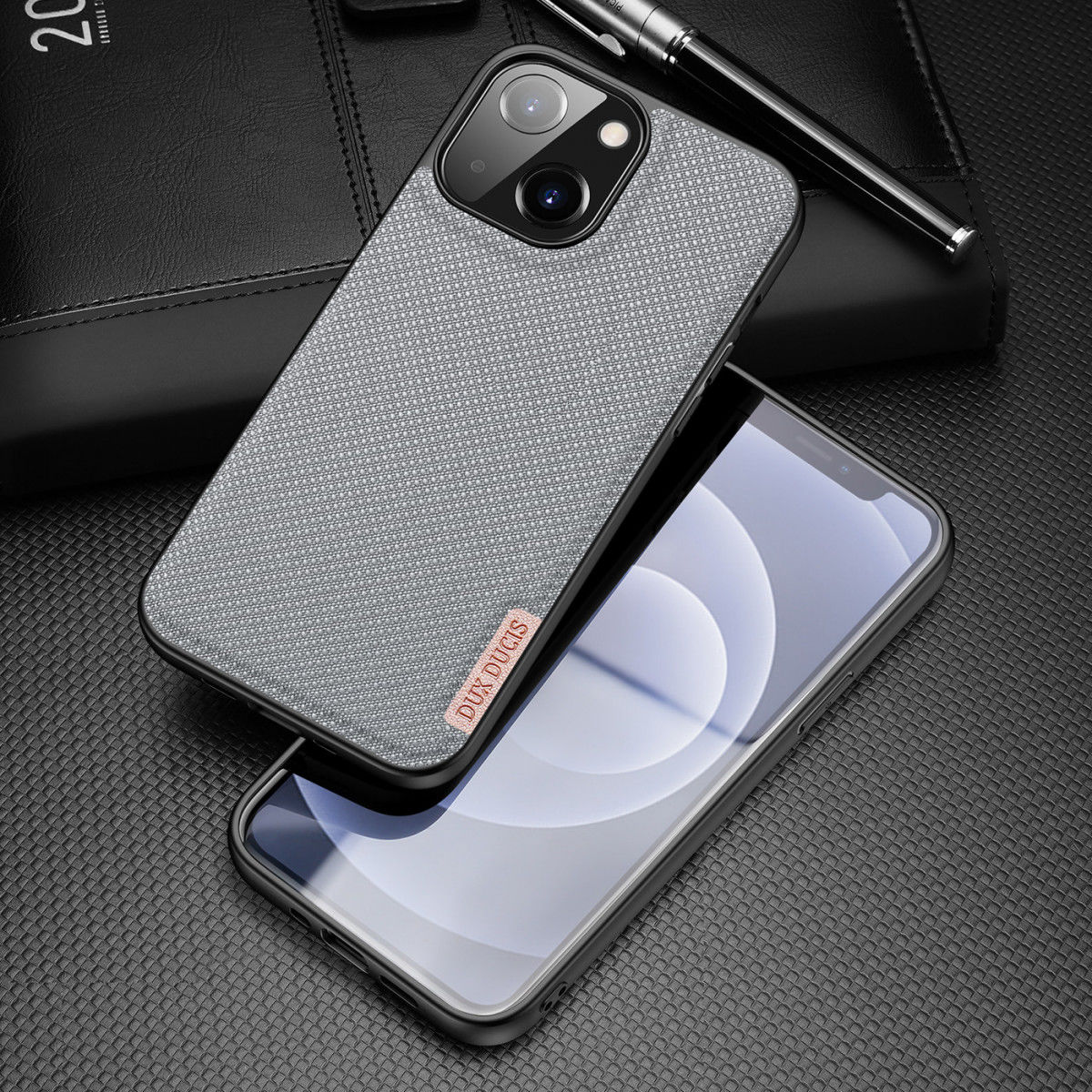 Dux Ducis Fino Series Apple iPhone 13 Mini Hoesje Back Cover Blauw afbeelding 2