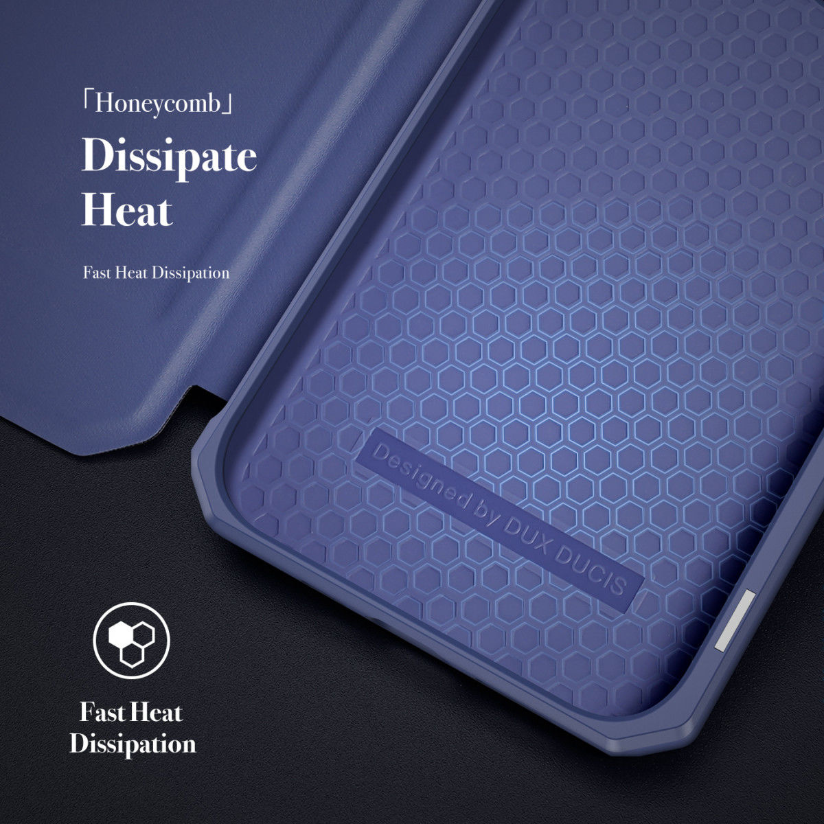Dux Ducis Skin X Series Apple iPhone 13 Mini Hoesje Book Case Blauw afbeelding 10