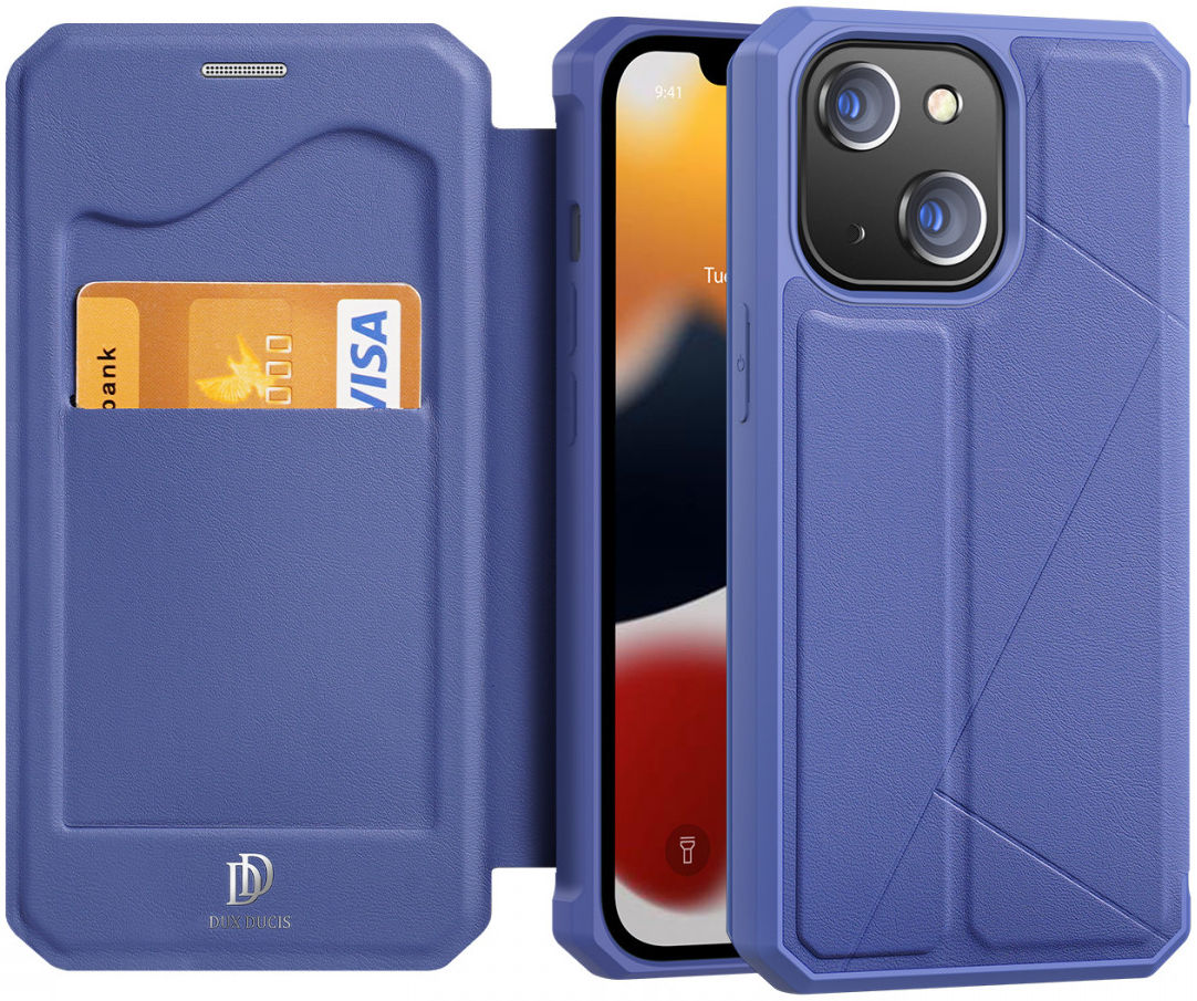 Dux Ducis Skin X Series Apple iPhone 13 Mini Hoesje Book Case Blauw afbeelding 1