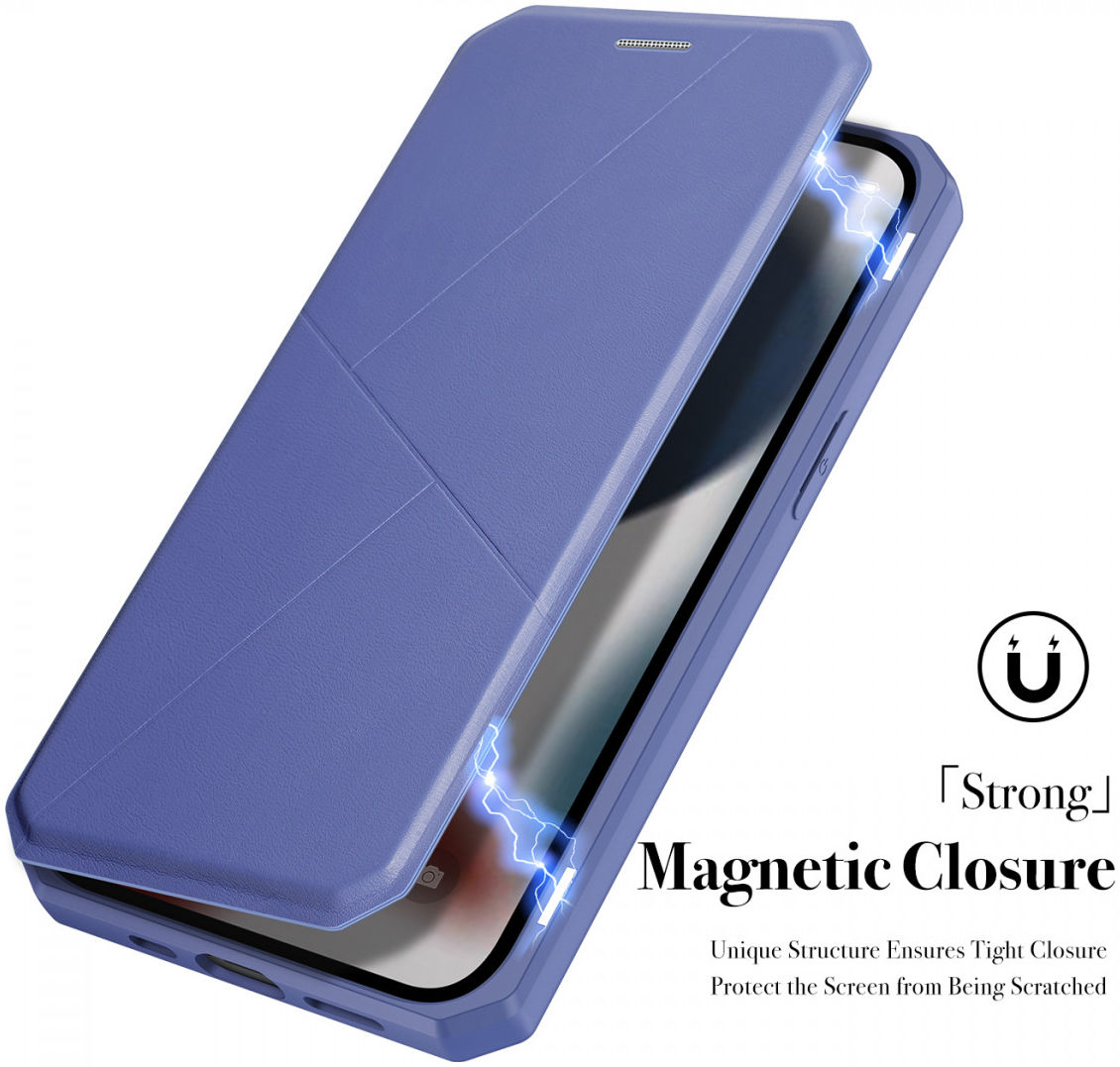 Dux Ducis Skin X Series Apple iPhone 13 Mini Hoesje Book Case Blauw afbeelding 7