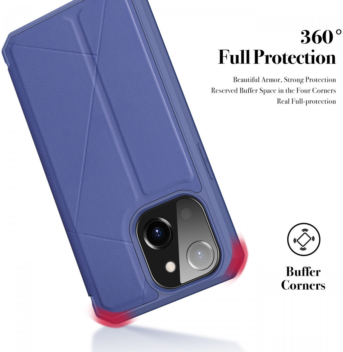 Dux Ducis Skin X Series Apple iPhone 13 Mini Hoesje Book Case Blauw afbeelding 8