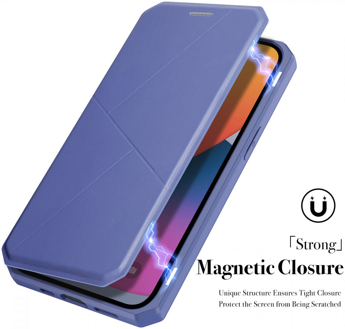 Dux Ducis Skin X Series Apple iPhone 13 Pro Hoesje Book Case Blauw afbeelding 6