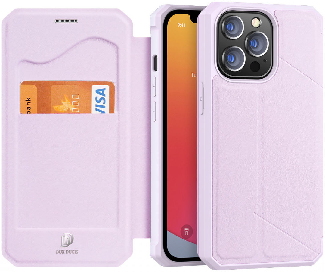 Dux Ducis Skin X Series Apple iPhone 13 Pro Max Hoesje Book Case Roze afbeelding 1