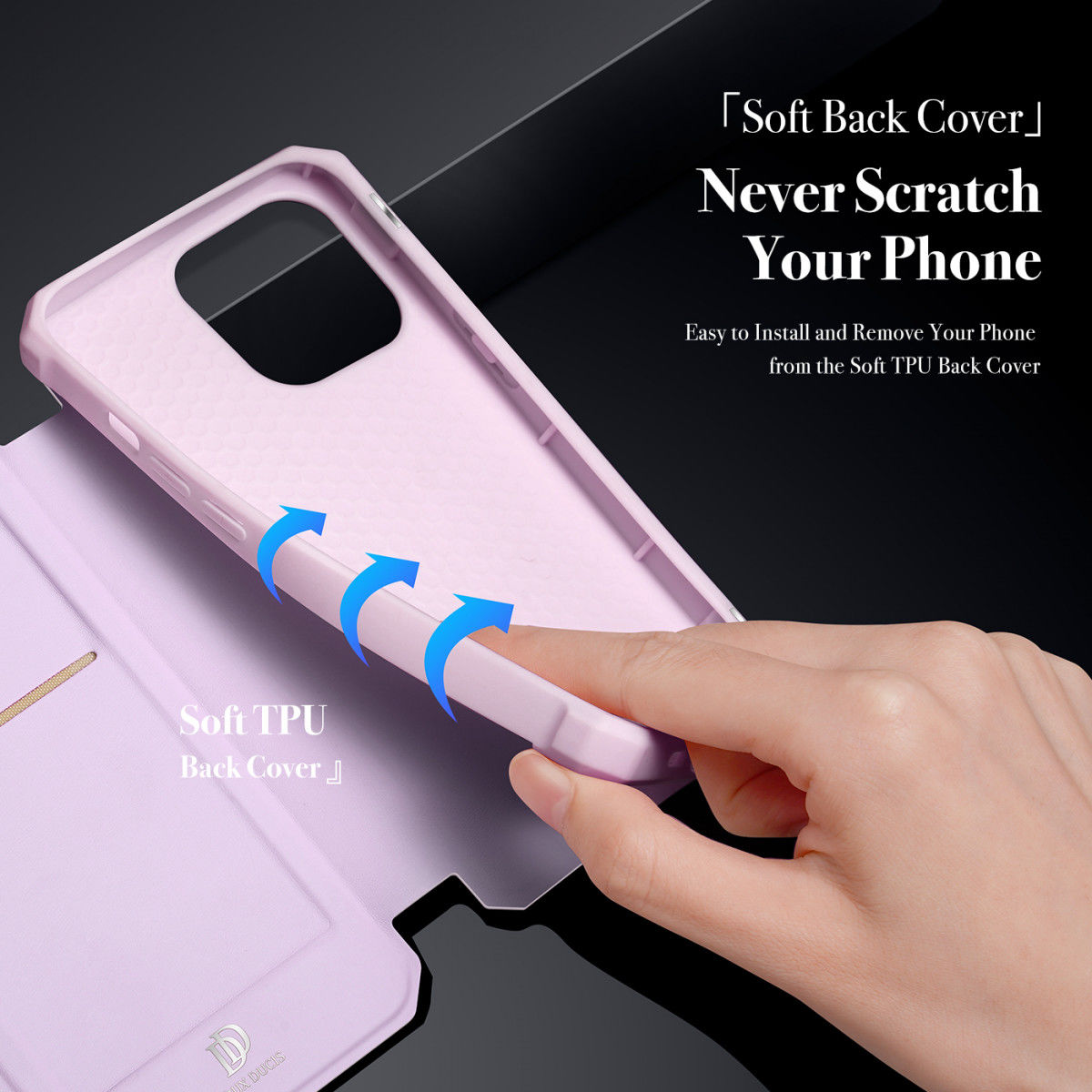 Dux Ducis Skin X Series Apple iPhone 13 Pro Max Hoesje Book Case Roze afbeelding 11