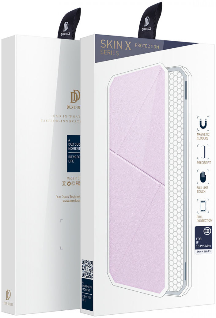 Dux Ducis Skin X Series Apple iPhone 13 Pro Max Hoesje Book Case Roze afbeelding 4