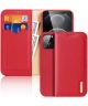 Dux Ducis Hivo Apple iPhone 13 Pro Max Hoesje RFID Book Case Rood
