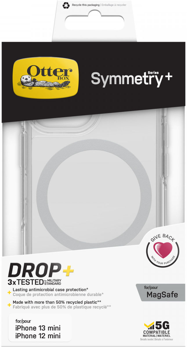 OtterBox Symmetry+ Apple iPhone 13 Mini Hoesje MagSafe Transparant afbeelding 12