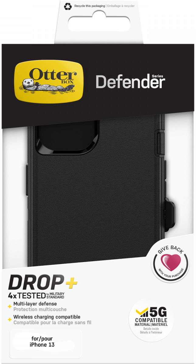 OtterBox Defender Series Apple iPhone 13 Hoesje Back Cover Zwart afbeelding 13