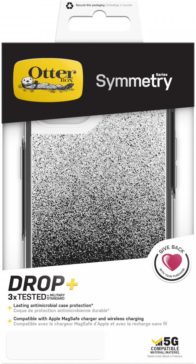 OtterBox Symmetry Apple iPhone 13 Hoesje Back Cover Wit Zwart afbeelding 12