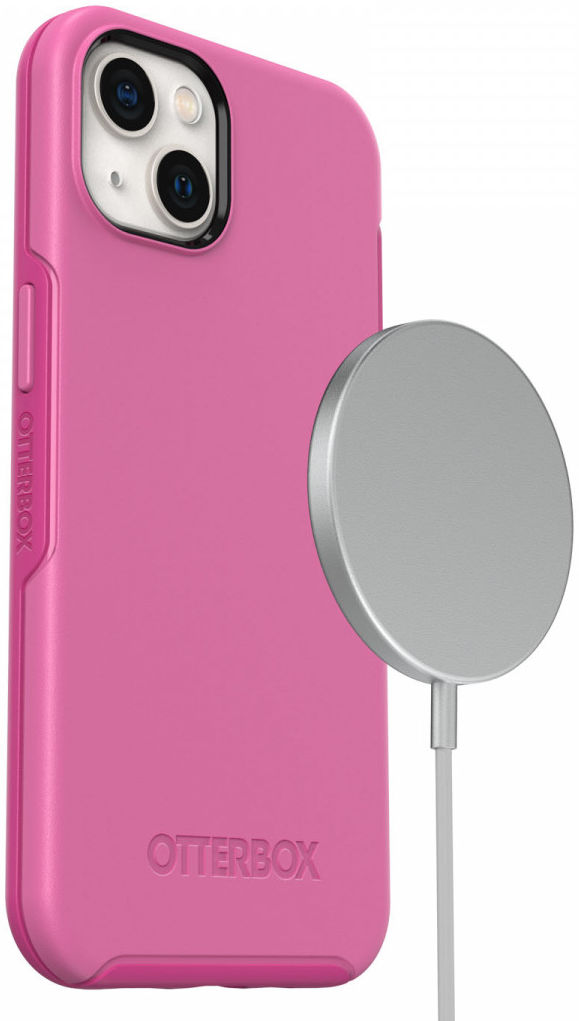 OtterBox Symmetry+ Apple iPhone 13 Hoesje met MagSafe Roze afbeelding 2