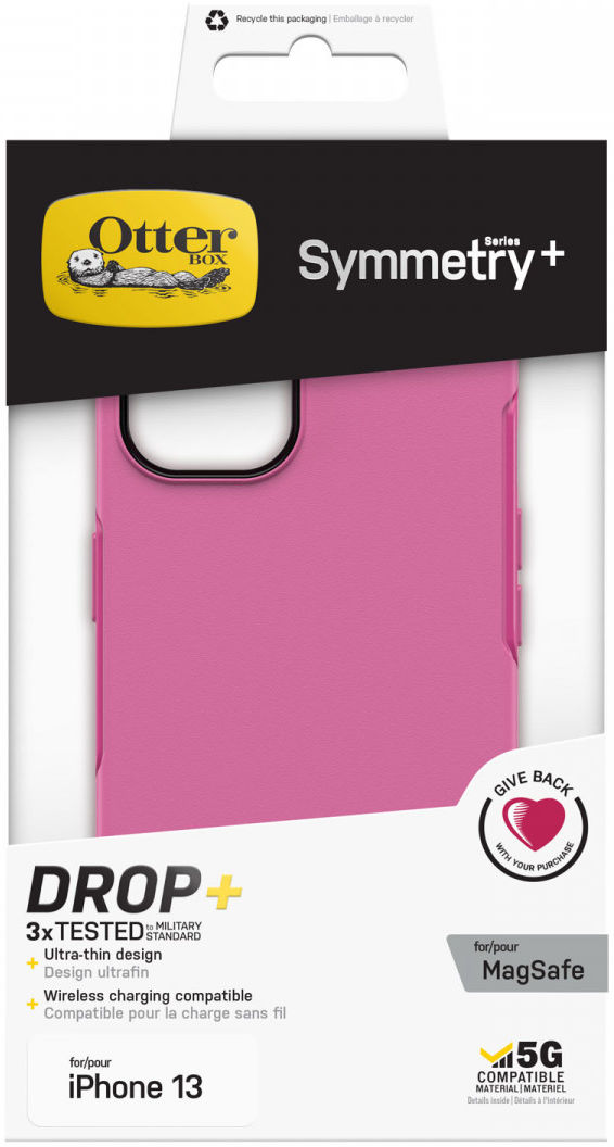 OtterBox Symmetry+ Apple iPhone 13 Hoesje met MagSafe Roze afbeelding 12