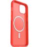 OtterBox Symmetry+ Apple iPhone 13 Hoesje met MagSafe Transparant Rood