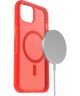 OtterBox Symmetry+ Apple iPhone 13 Hoesje met MagSafe Transparant Rood