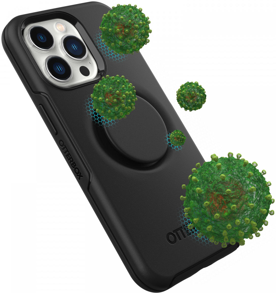 OtterBox Otter + Pop Symmetry Apple iPhone 13 Pro Hoesje Zwart afbeelding 8