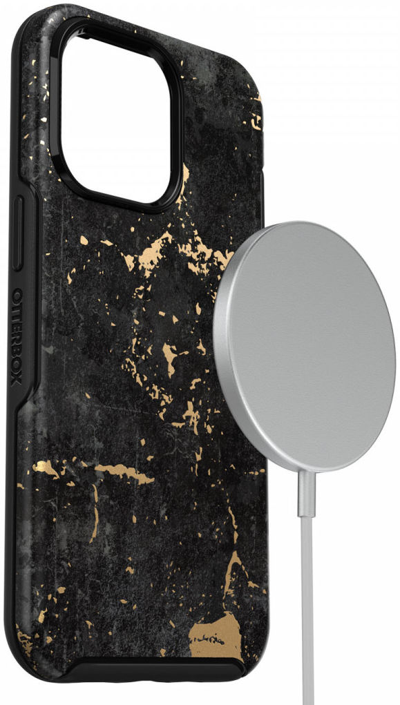 OtterBox Symmetry Apple iPhone 13 Pro Hoesje Back Cover Zwart Goud afbeelding 8