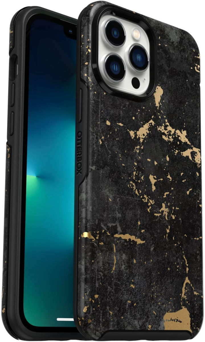 OtterBox Symmetry Apple iPhone 13 Pro Max Hoesje Zwart Goud afbeelding 1