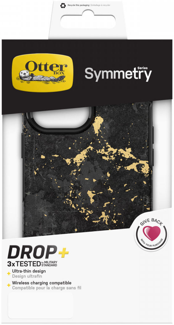 OtterBox Symmetry Apple iPhone 13 Pro Max Hoesje Zwart Goud afbeelding 11