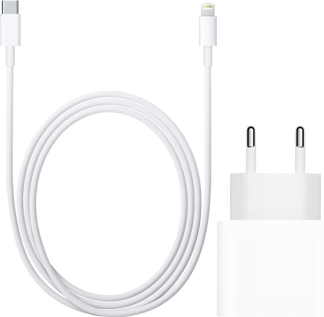 Originele Apple 20W USB-C Power Adapter met Lightning Kabel Wit afbeelding 1