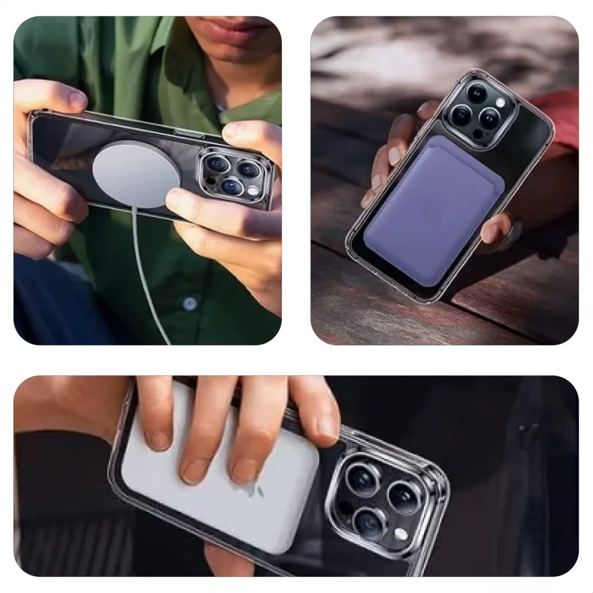 Apple iPhone 13 Mini Hoesje voor MagSafe Dun TPU Transparant afbeelding 11