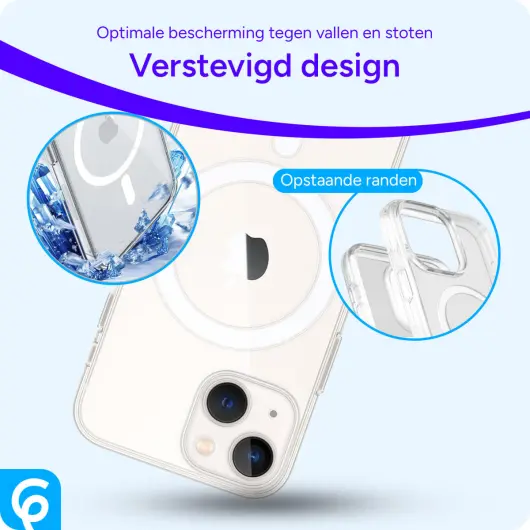 Apple iPhone 13 Hoesje voor MagSafe Dun TPU Back Cover Transparant afbeelding 4