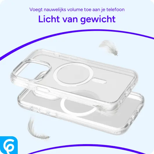 Apple iPhone 13 Hoesje voor MagSafe Dun TPU Back Cover Transparant afbeelding 2