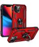 Apple iPhone 13 Hoesje Hybride Kickstand Back Cover Rood