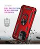 Apple iPhone 13 Pro Hoesje Hybride Kickstand Back Cover Rood