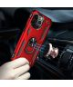 Apple iPhone 13 Pro Max Hoesje Hybride Kickstand Back Cover Rood