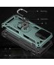 Apple iPhone 13 Pro Max Hoesje Hybride Kickstand Back Cover Groen