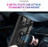 Apple iPhone 13 Hoesje Hybride Kickstand Back Cover Transparant/Blauw afbeelding 5