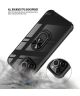 Apple iPhone 13 Pro Max Hoesje Hybride Kickstand Transparant/Zwart
