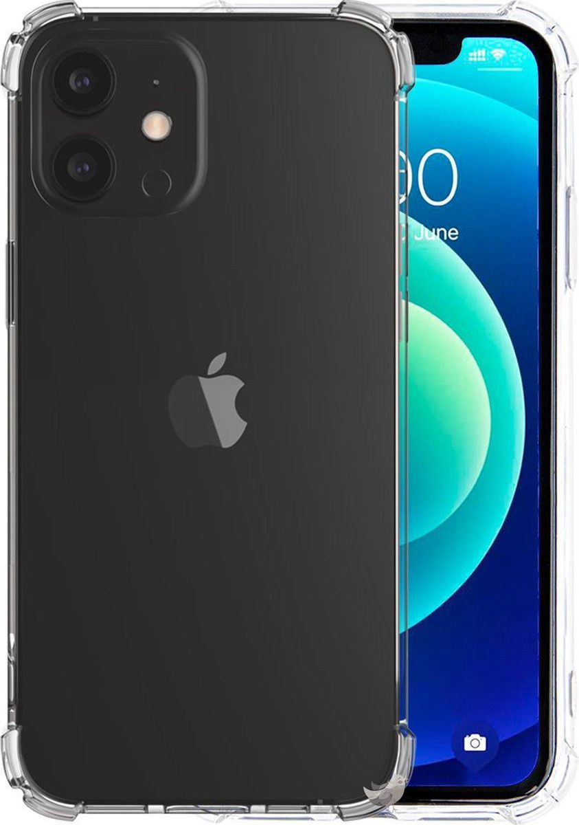 Apple iPhone 13 Mini Hoesje Schokbestendig en Dun TPU Transparant afbeelding 2