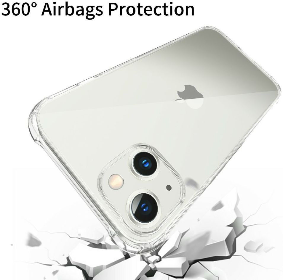 Apple iPhone 13 Mini Hoesje Schokbestendig en Dun TPU Transparant afbeelding 5