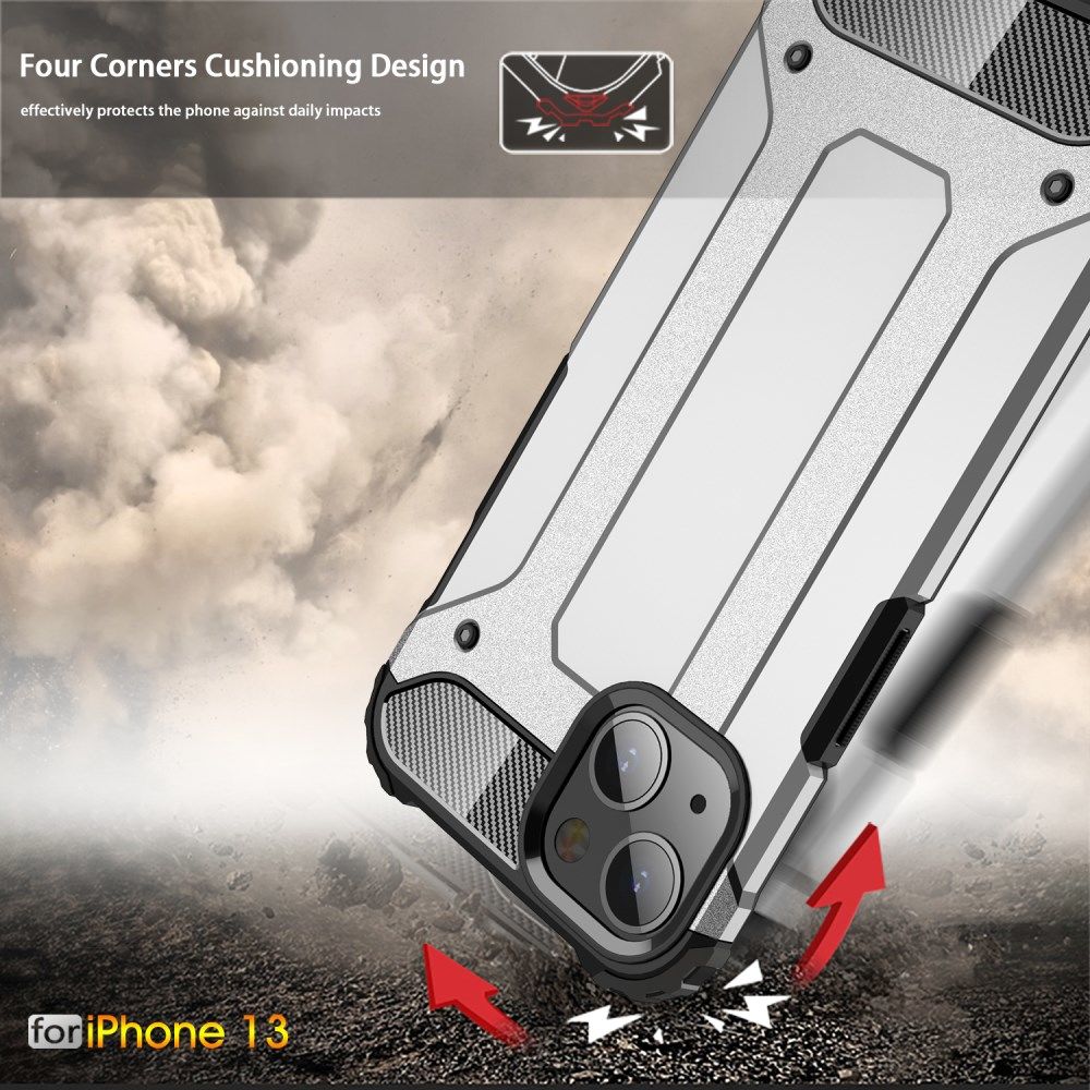 Apple iPhone 13 Hoesje Shock Proof Hybride Back Cover Lichtblauw afbeelding 5