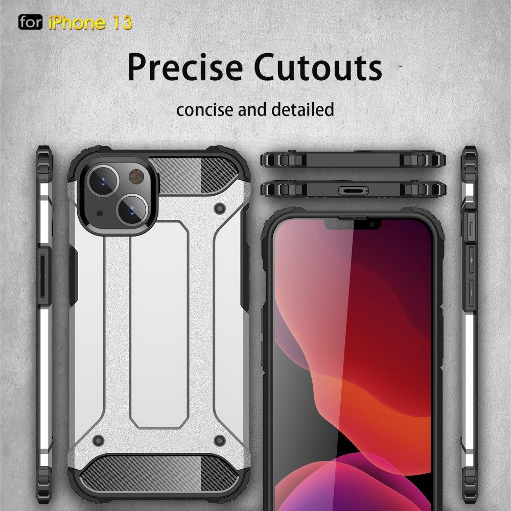 Apple iPhone 13 Hoesje Shock Proof Hybride Back Cover Lichtblauw afbeelding 9