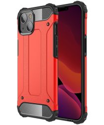 Apple iPhone 13 Hoesje Shock Proof Hybride Back Cover Rood