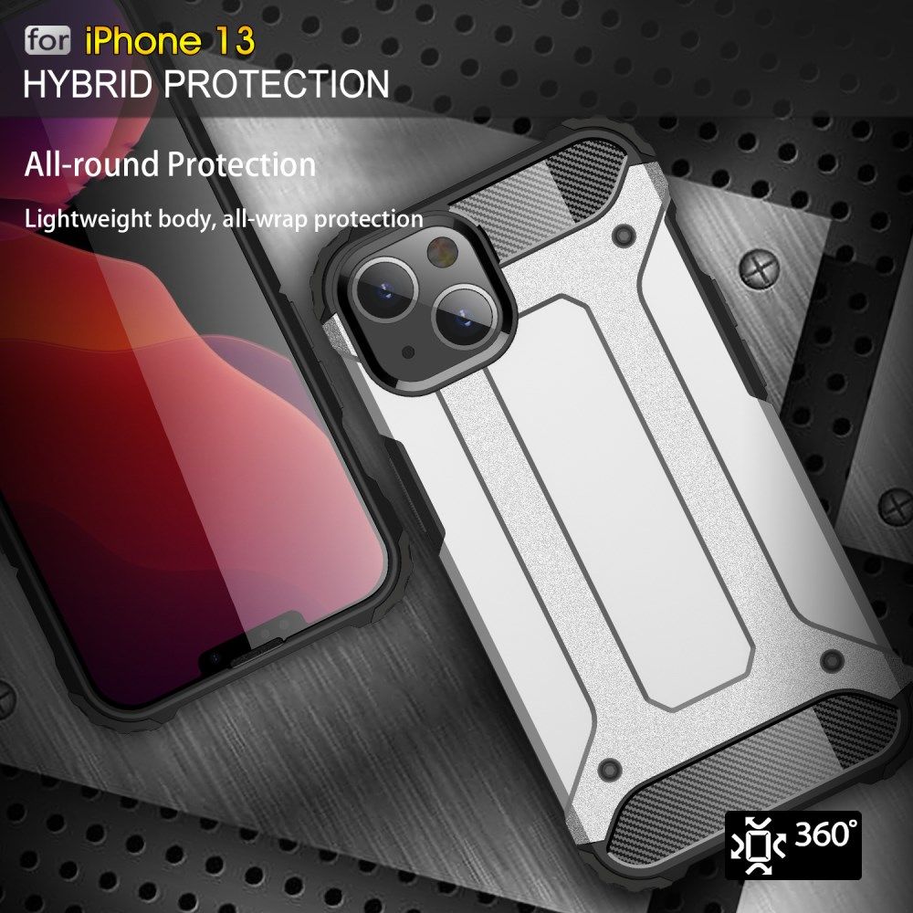 Apple iPhone 13 Hoesje Shock Proof Hybride Back Cover Rood afbeelding 7