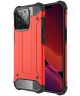 Apple iPhone 13 Pro Hoesje Shock Proof Hybride Back Cover Rood