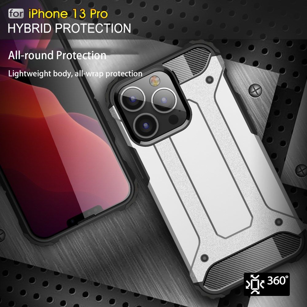 Apple iPhone 13 Pro Hoesje Shock Proof Hybride Back Cover Rood afbeelding 7