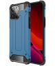 Apple iPhone 13 Pro Max Hoesje Shock Proof Hybride Back Cover Blauw