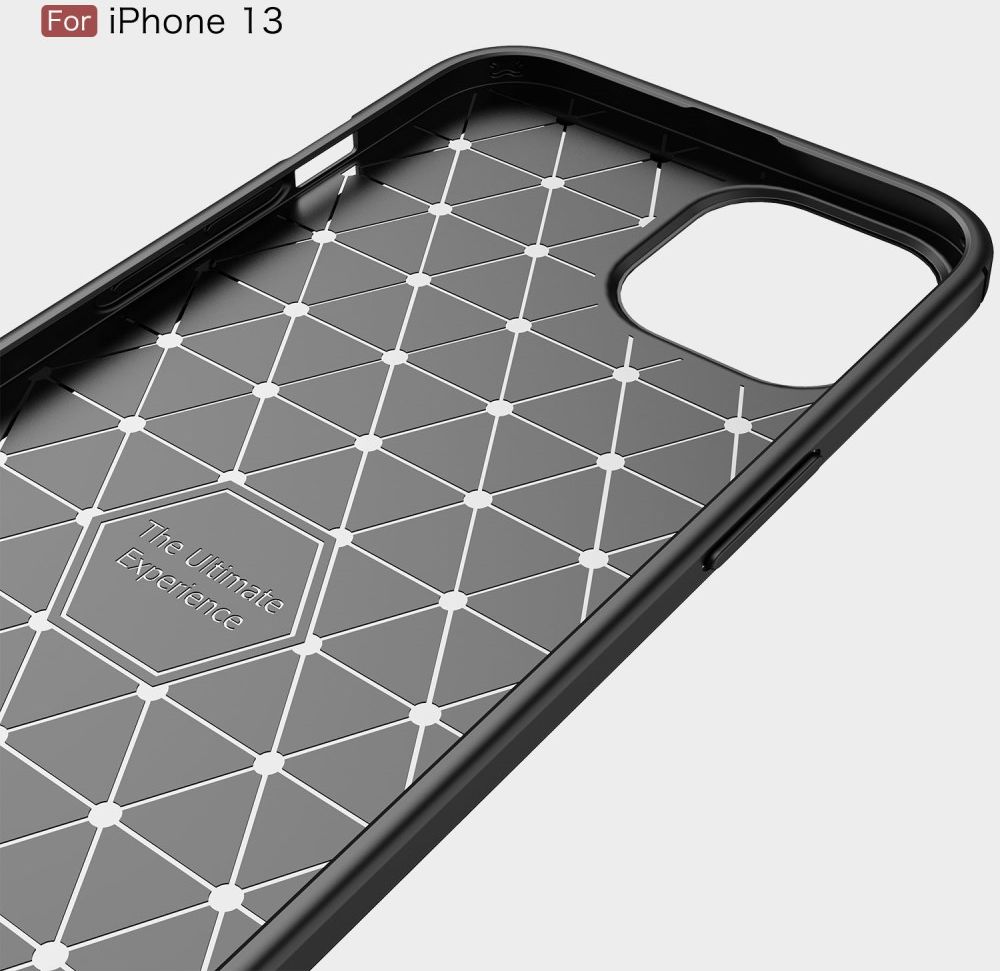 Apple iPhone 13 Mini Hoesje Geborsteld TPU Flexibele Back Cover Blauw afbeelding 10
