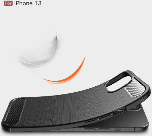 Apple iPhone 13 Hoesje Geborsteld TPU Flexibele Back Cover Rood afbeelding 6