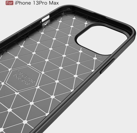 Apple iPhone 13 Pro Max Hoesje Geborsteld TPU Back Cover Zwart afbeelding 9