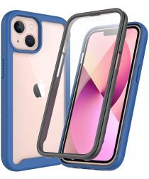 Apple iPhone 13 Mini Hoesje Full Protect 360° Cover Hybride Blauw