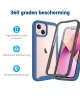 Apple iPhone 13 Mini Hoesje Full Protect 360° Cover Hybride Blauw