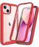 Apple iPhone 13 Mini Hoesje Full Protect 360° Cover Hybride Rood