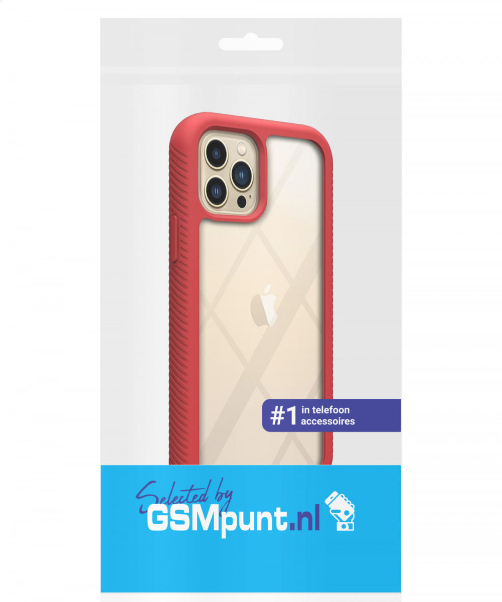 Apple iPhone 13 Mini Hoesje Full Protect 360° Cover Hybride Rood afbeelding 13